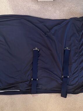 78” Horze Melrose Stable / Show Sheet Navy Blue, New With Tags